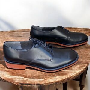 New with Tag Robert Clergerie Men's Glazed Leather Lace up Dress Shoes Sz 10/43